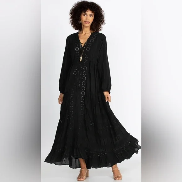 johnny was long dress Johnny Was Dibble Tiered Dress